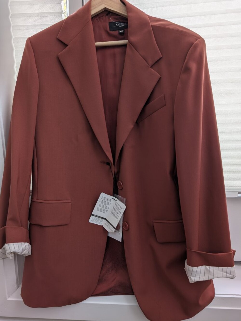 Weekend MaxMara Veber Blazer in Rust size IT 46 NWT